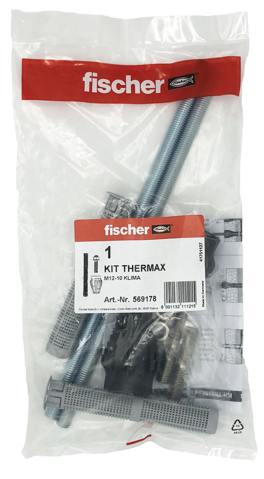 Fissaggio distanziato Kit TherMax M12-10 Klima - fischer
